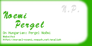 noemi pergel business card